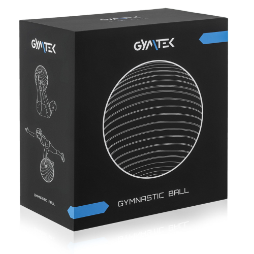 Фітбол  Gymtek 65 cm синій + насос - фото №5